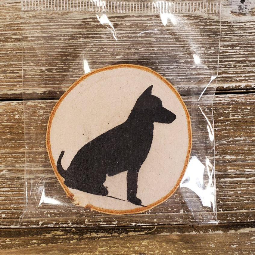 Dog Birch Tree Magnet