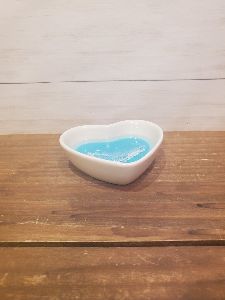 Ocean Themed Ceramic Heart Trinket Dish