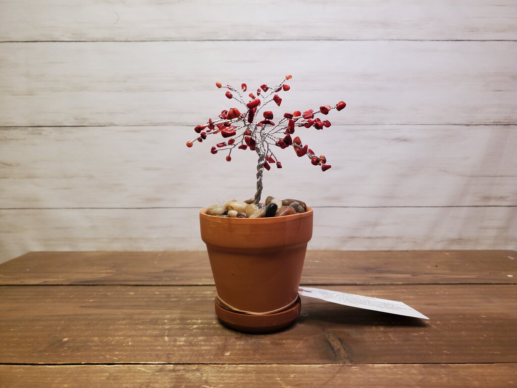 Red Jasper Crystal Wire Tree