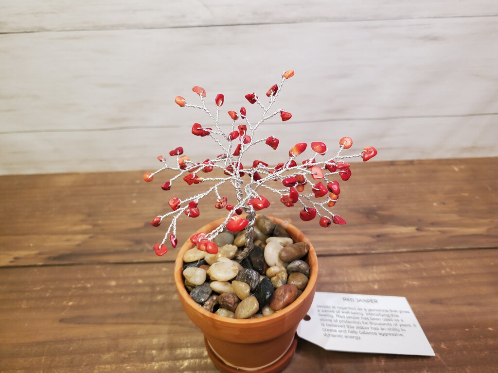 Red Jasper Crystal Wire Tree