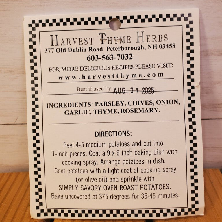Savory Oven Roasted Potato Seasoning