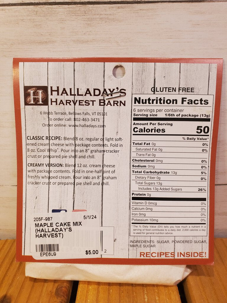 Maple Cheesecake Mix