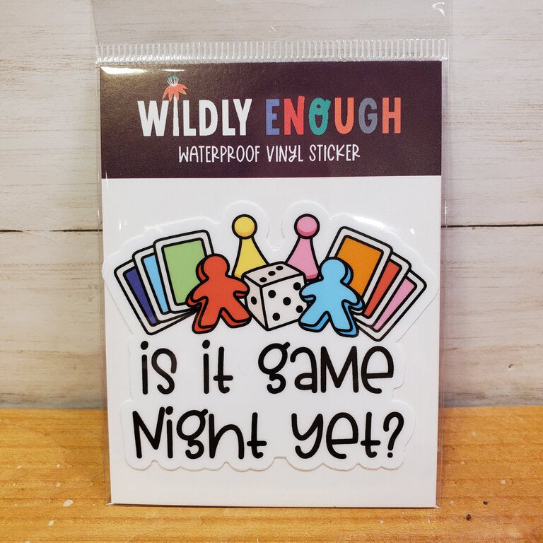 Is It Game Night Yet Sticker