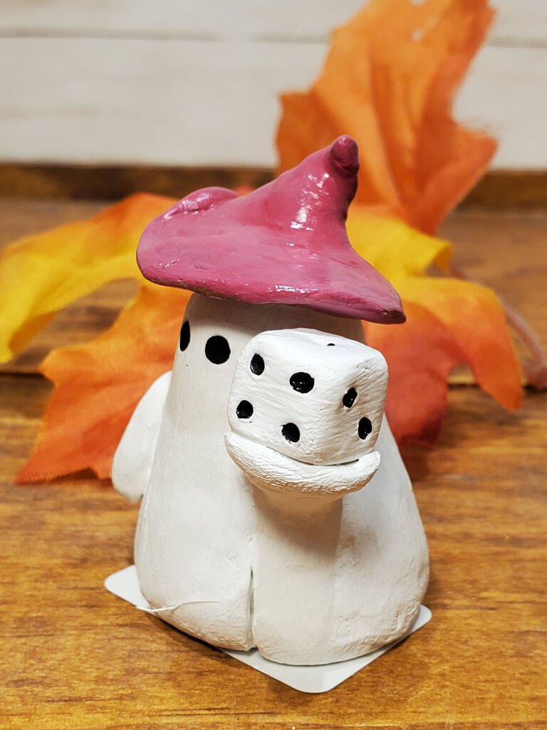 Dice Red Hat Clay Ghost
