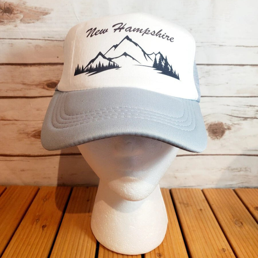 NH Mountain Trees Trucker Hat