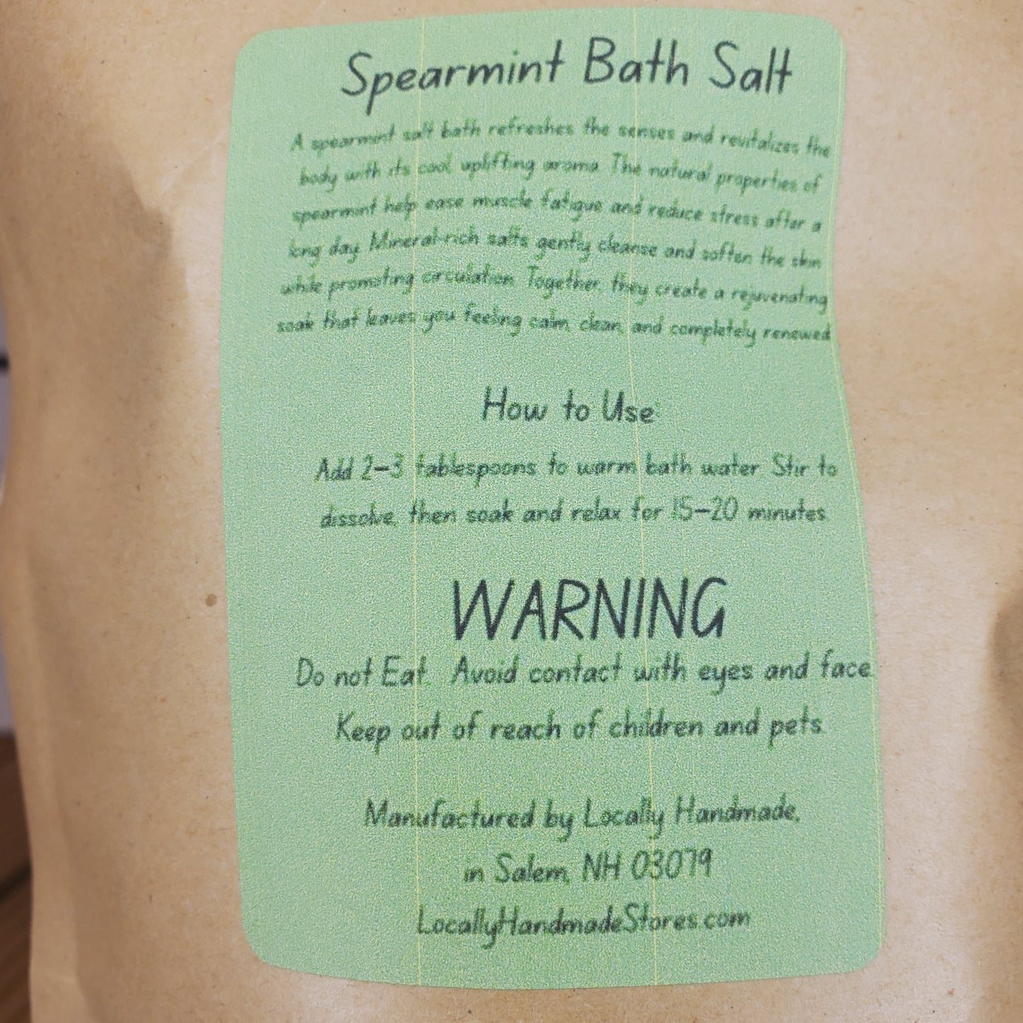 Wake Up – Spearmint Bath Salts (2oz)