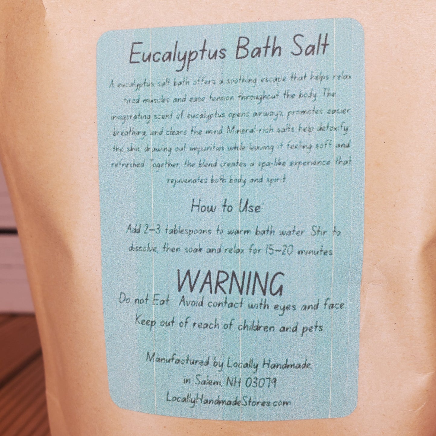 Breathe Easy – Eucalyptus Bath Salts (2oz)