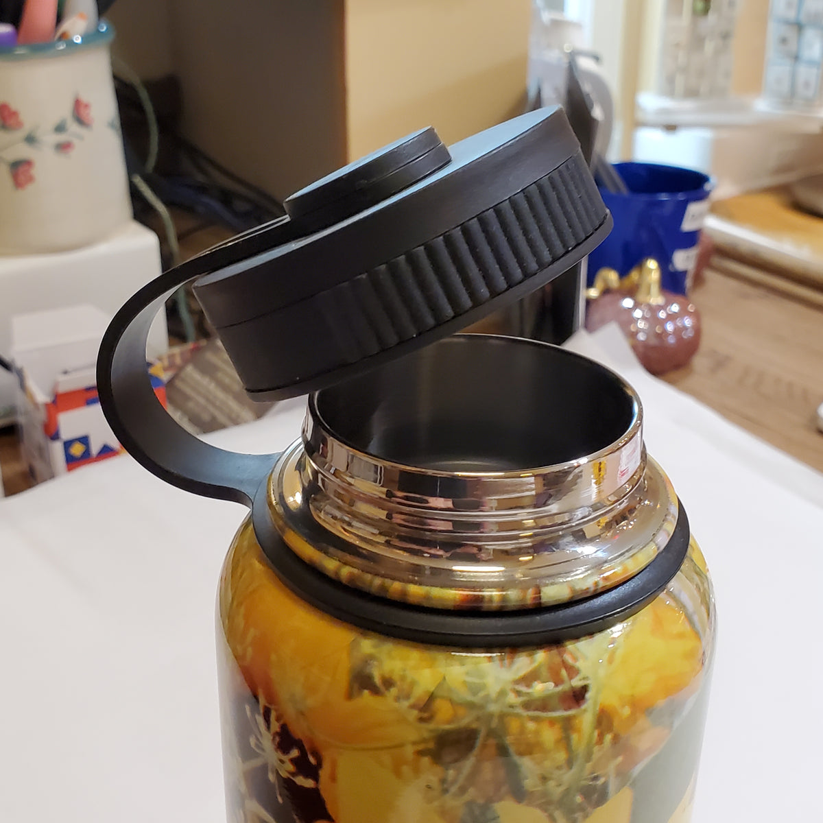 40oz Wide Mouth Sunflower Water Bottle