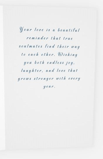 Man Couple Congratulations Card – Elegant Wedding Celebration Greeting