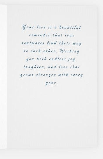 Couple Cutting Cake Congratulations Card – Romantic Wedding Greeting