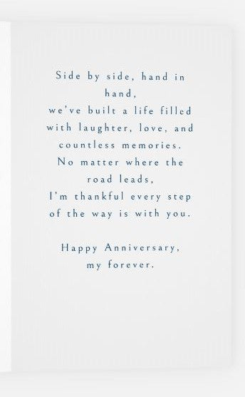 Men Couple Sunset Beach Anniversary Card – Romantic Ocean Design
