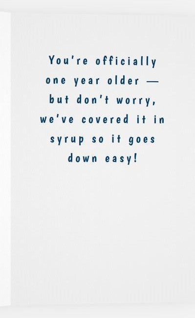 Birthday Candle Pancake Stack Card – Cute & Fun Happy Birthday Greeting