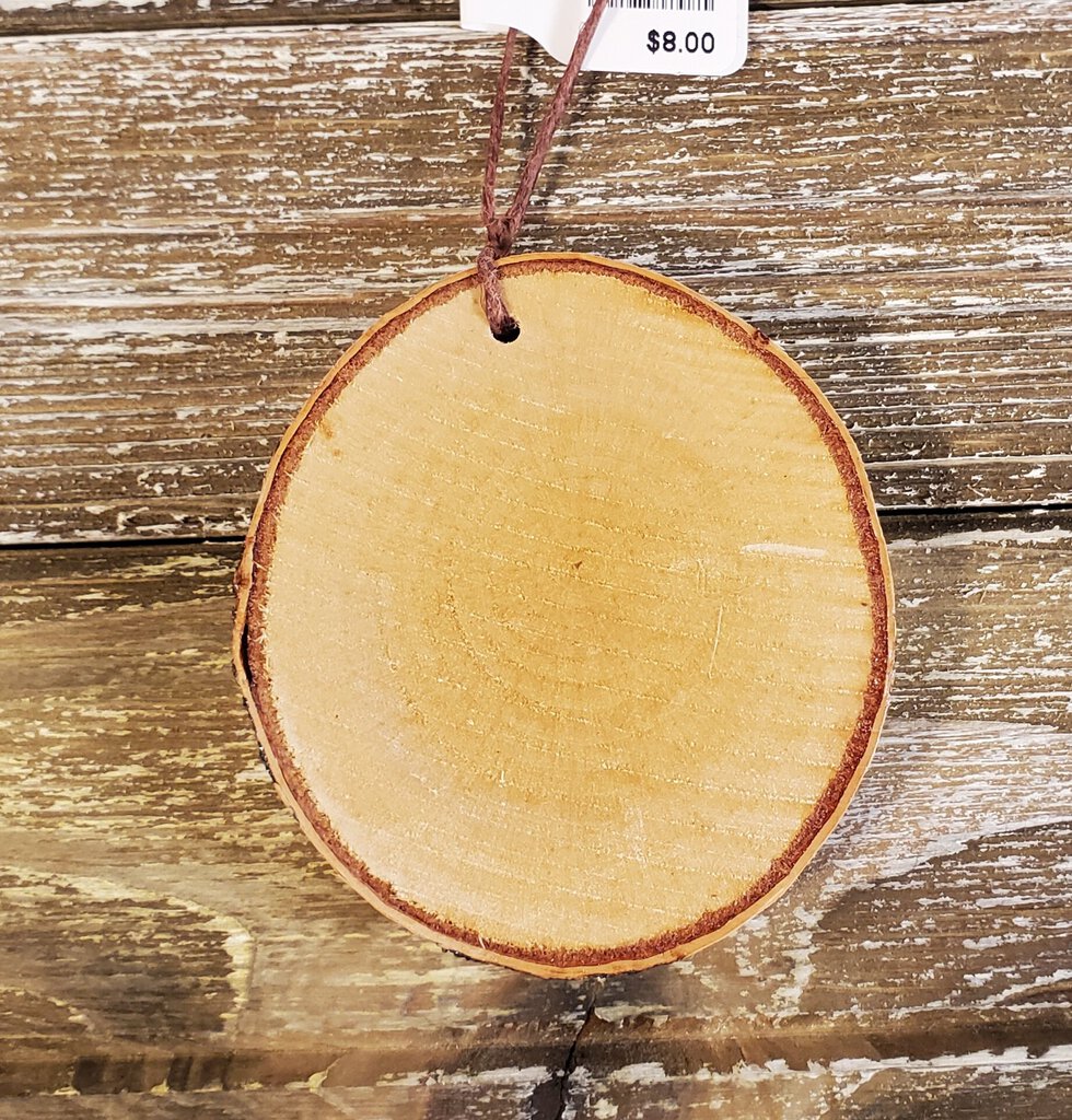 Small Owl Birch Ornament