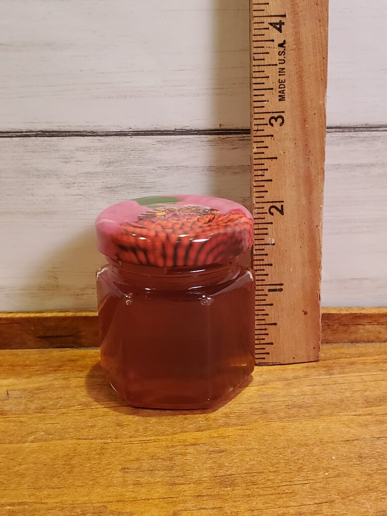 Glass jar with ruler