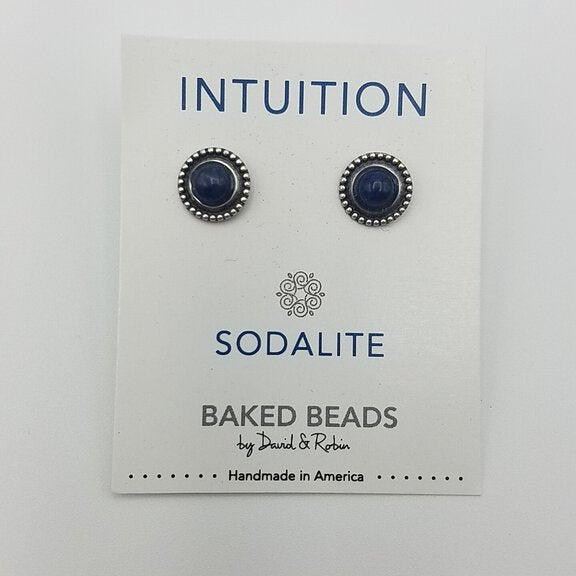 Sodalite Intuition Power Stone Earrings