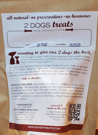 Just Beef Dog Treats