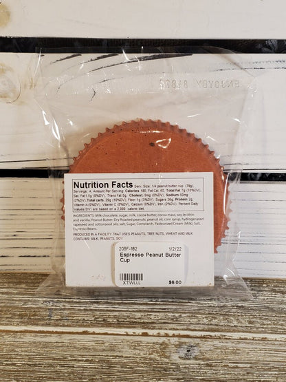 Back of a food bag label