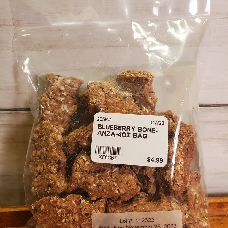 Blueberry Bone-Anza Dog Treats