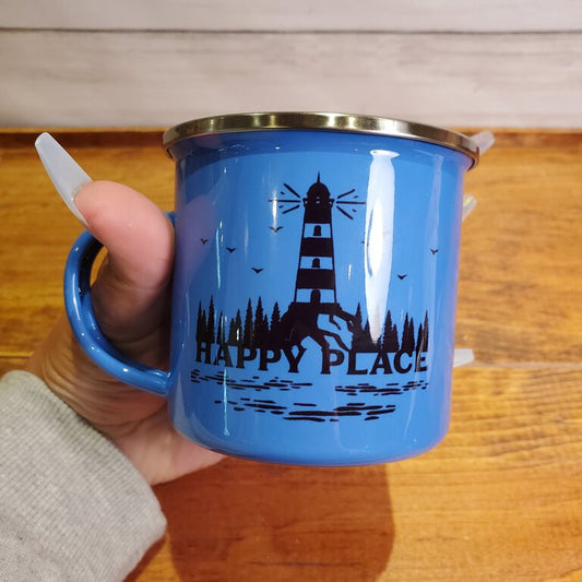 Happy Place Lighthouse Camp Mug