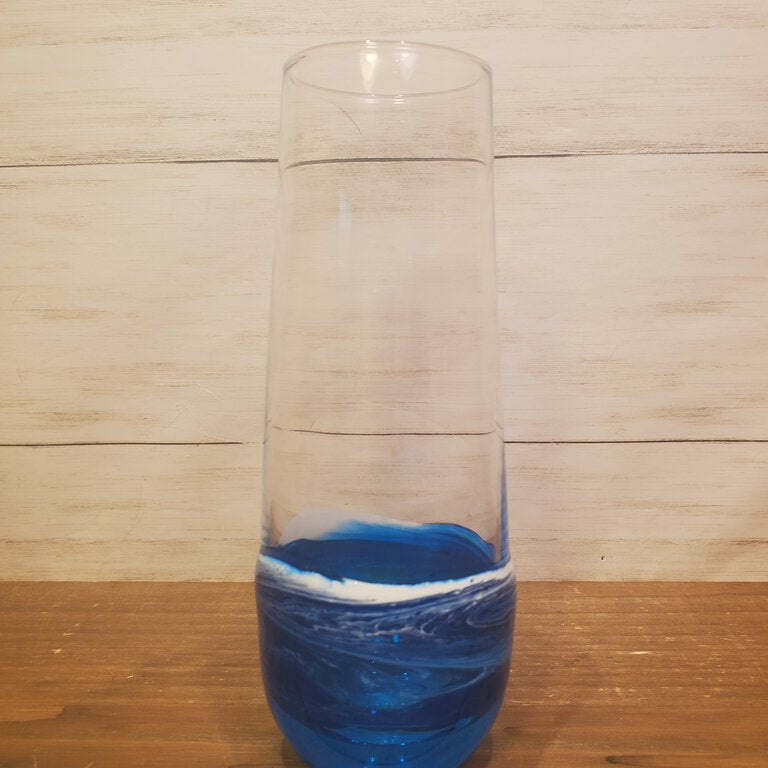 Ocean Theme Champagne Flute