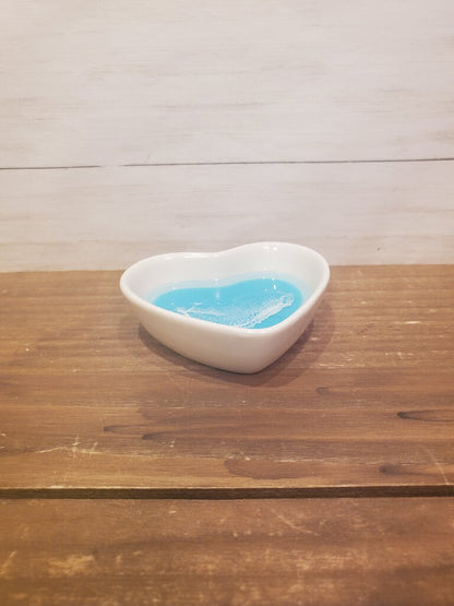 Ocean Themed Ceramic Heart Trinket Dish
