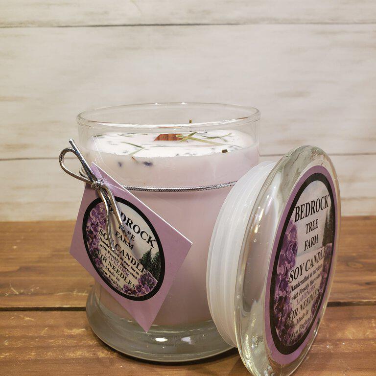 Soy wax purple candle