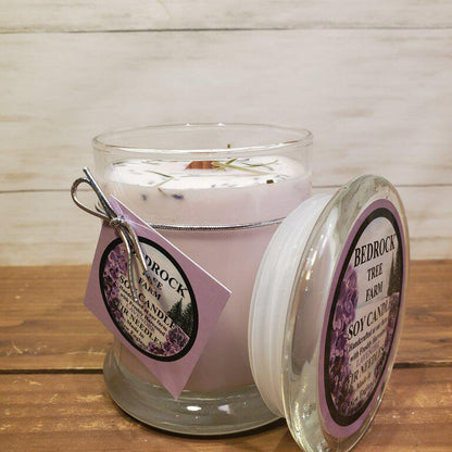 Soy wax purple candle