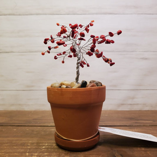 Red Jasper Crystal Wire Tree