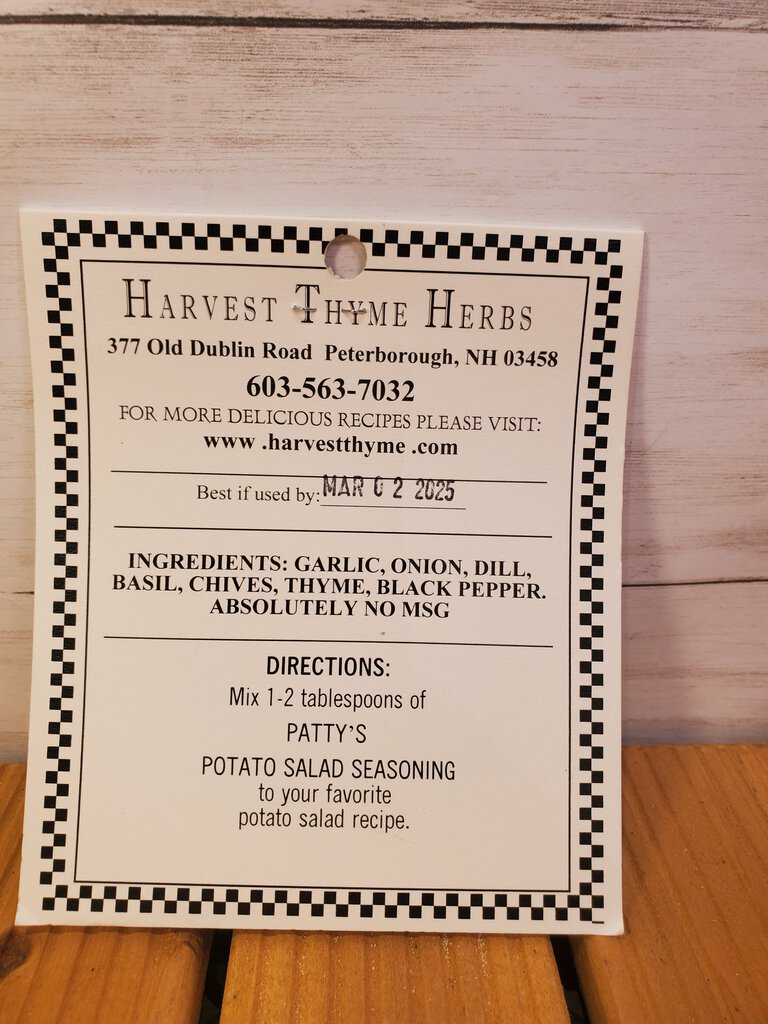 Patty's Potato Salad Seasoning