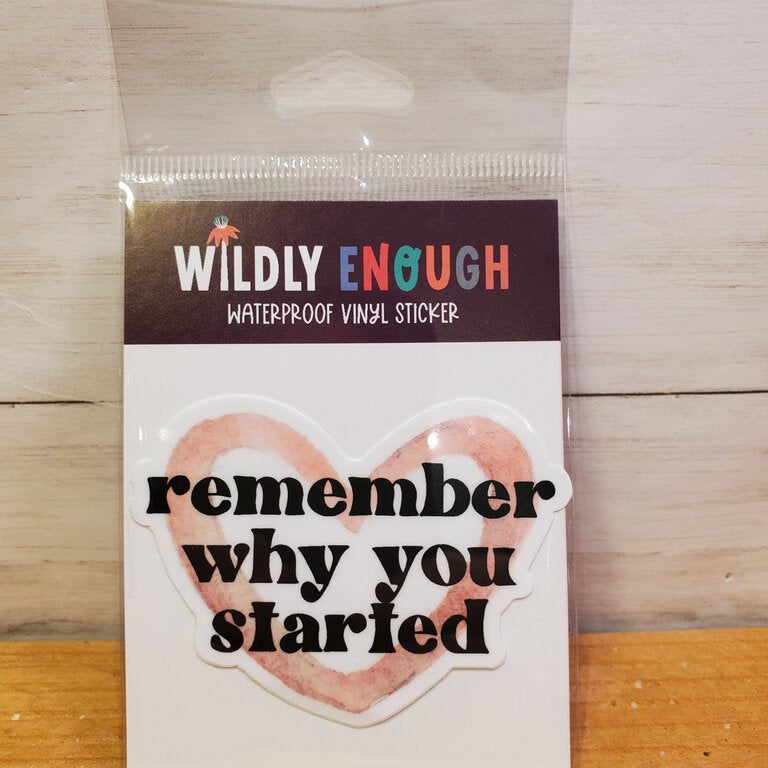 Remember Why You Started Sticker