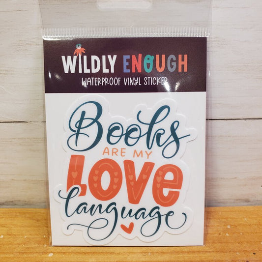 Books Are My Love Language Sticker