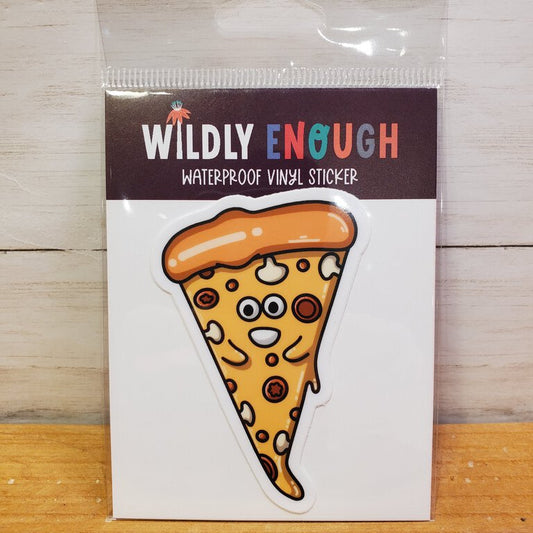 Excited Pizza Slice Sticker
