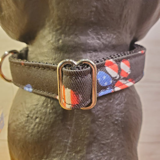Flag Paws Dog Collar