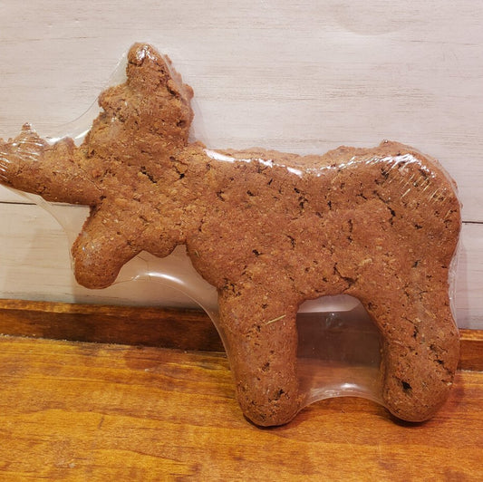 Moose Shaped Parmesan Dog Cookie