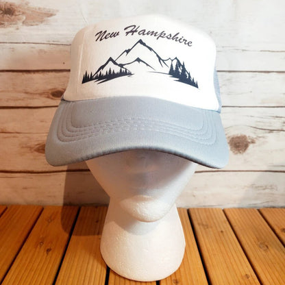 NH Mountain Trees Trucker Hat