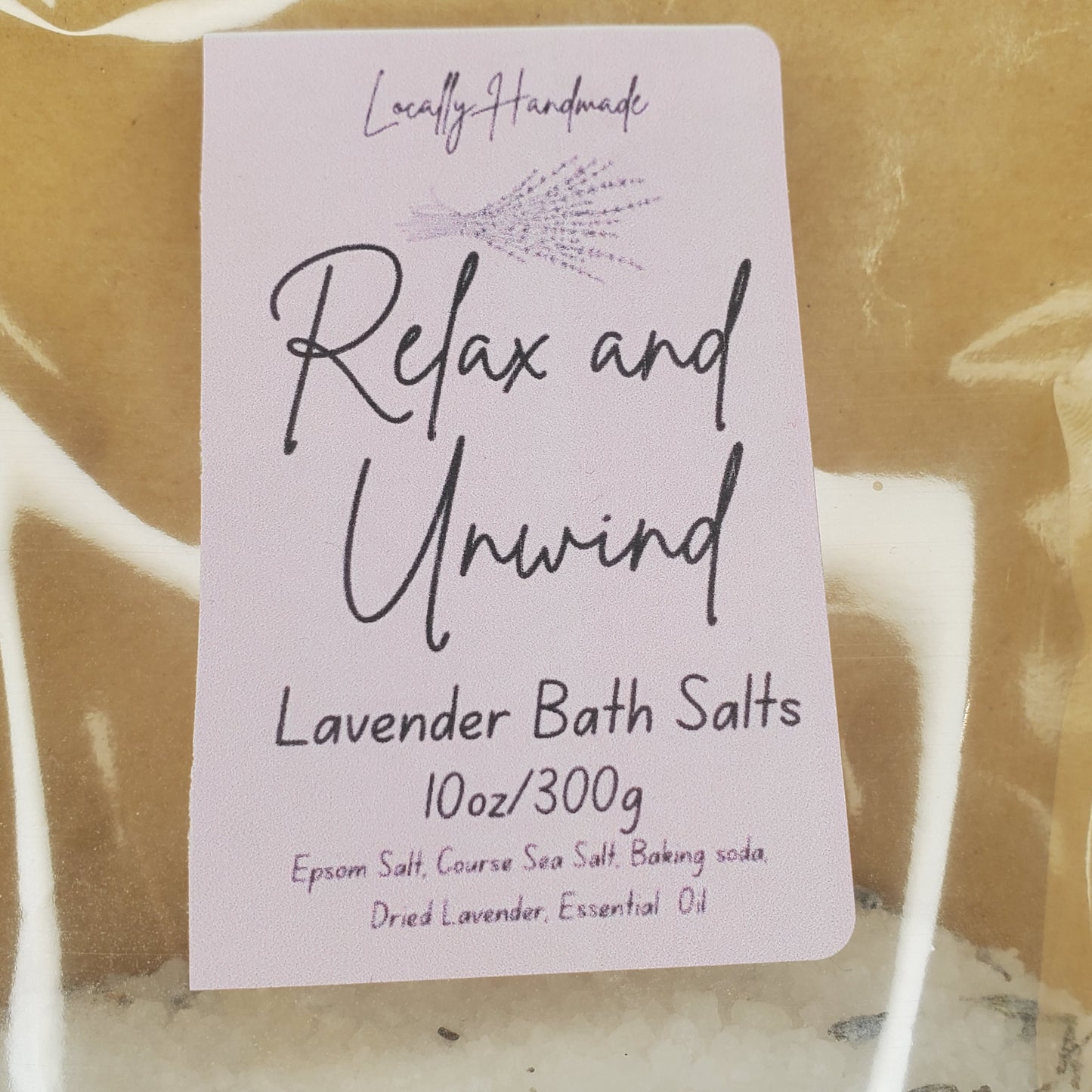 Relax and Unwind – Lavender Bath Salts (10oz)
