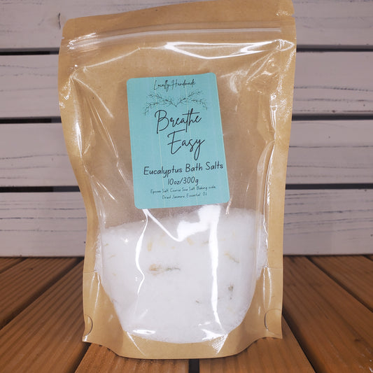 Breathe Easy – Eucalyptus Bath Salts (10oz)