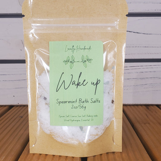 Wake Up – Spearmint Bath Salts (2oz)