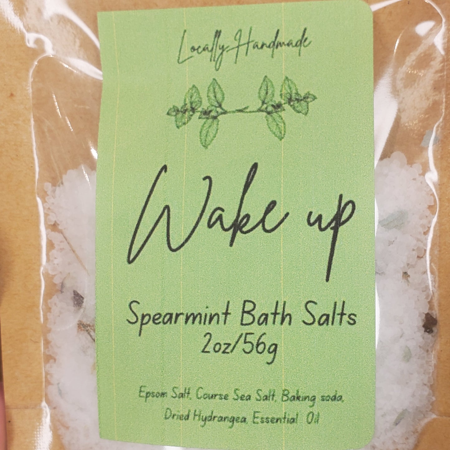 Wake Up – Spearmint Bath Salts (2oz)