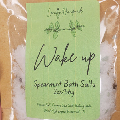 Wake Up – Spearmint Bath Salts (2oz)