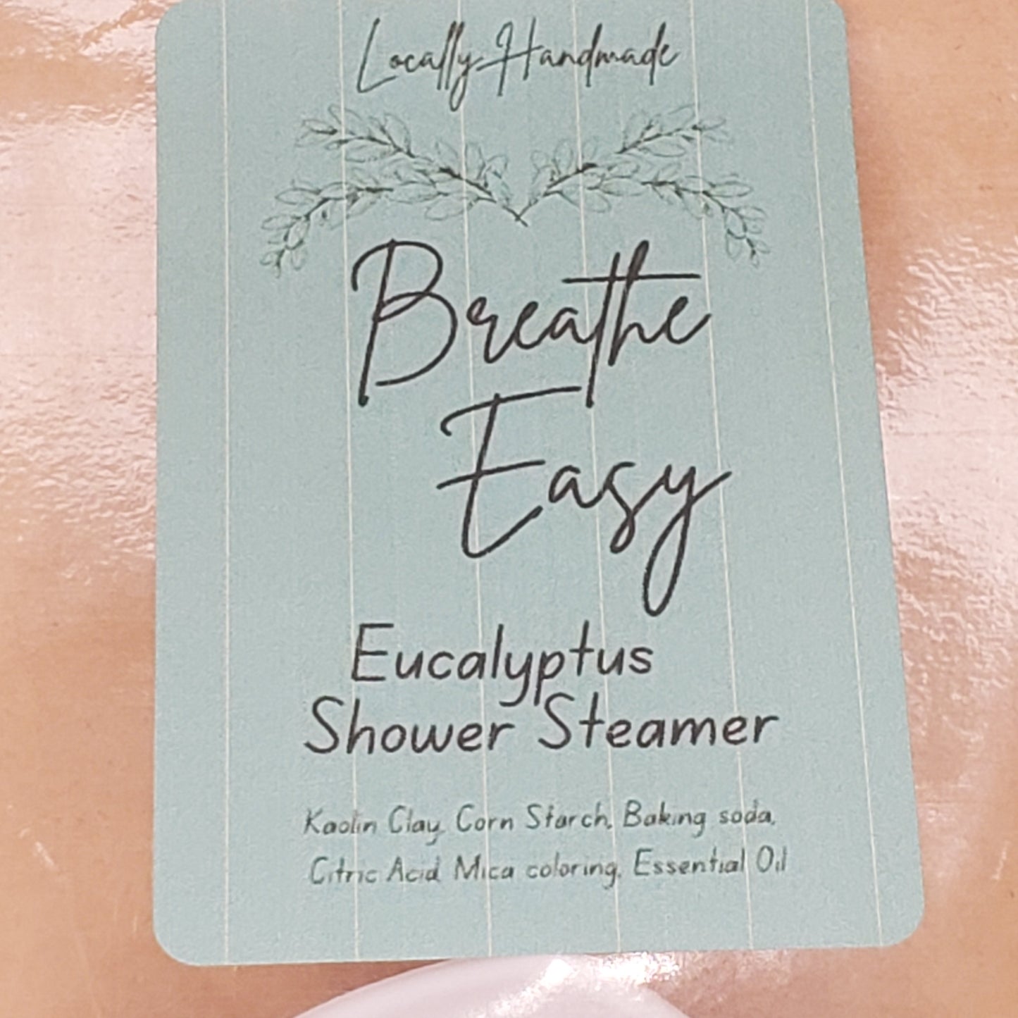 Breathe Easy – Eucalyptus Shower Steamers with Tray Bath Additives Locally Handmade Salem NH