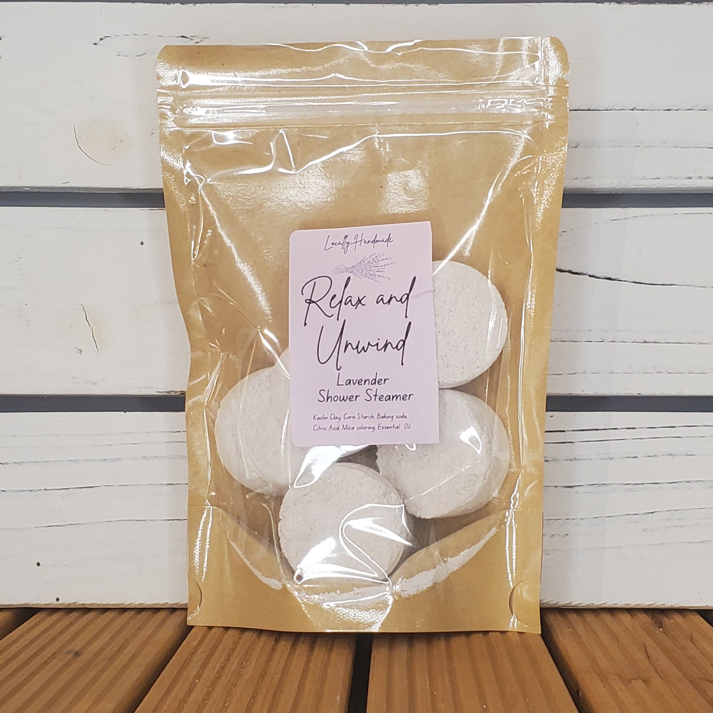 Relax and Unwind – Lavender Shower Steamers (6pk) Bath Additives Locally Handmade Salem NH