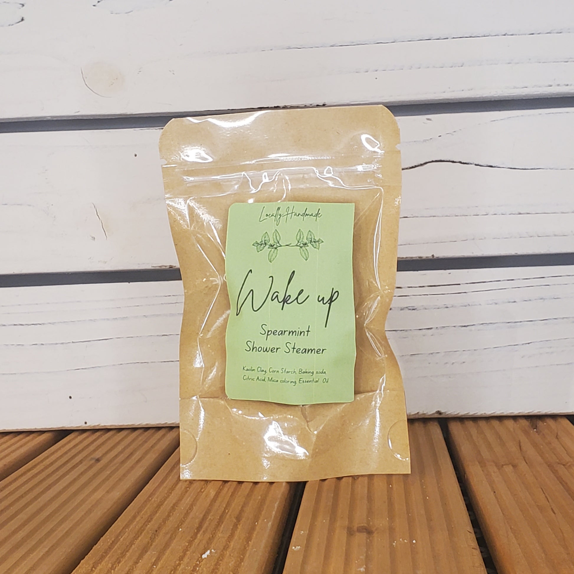 Wake Up – Spearmint Shower Steamer (1pk) Bath Additives Locally Handmade Salem NH