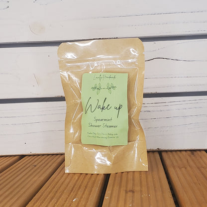Wake Up – Spearmint Shower Steamer (1pk) Bath Additives Locally Handmade Salem NH