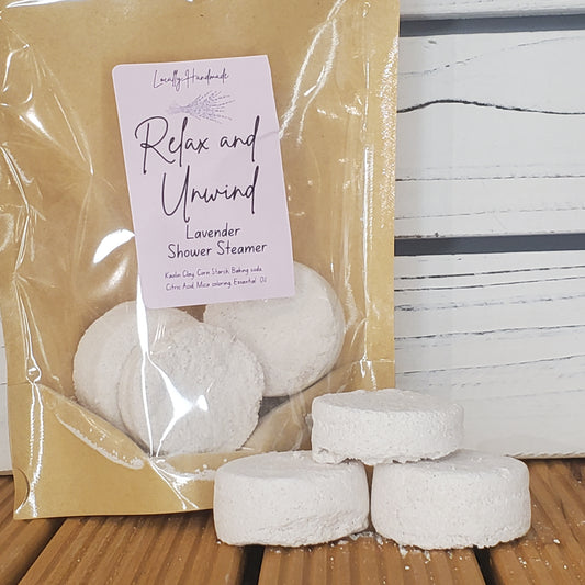 Relax and Unwind – Lavender Shower Steamers (6pk) Bath Additives Locally Handmade Salem NH