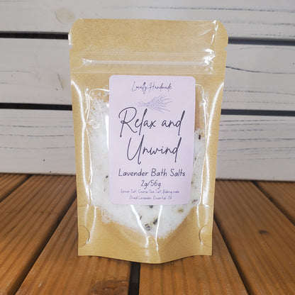 Relax and Unwind – Lavender Bath Salts (2oz)