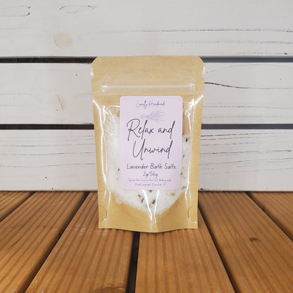 Relax and Unwind – Lavender Bath Salts (2oz)