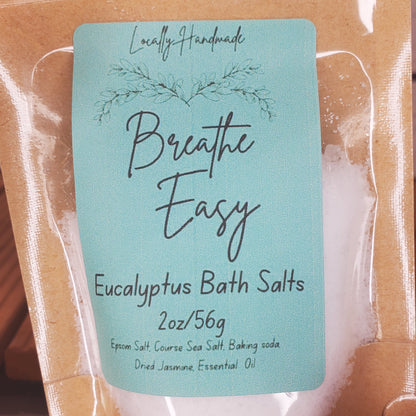 Breathe Easy – Eucalyptus Bath Salts (2oz)