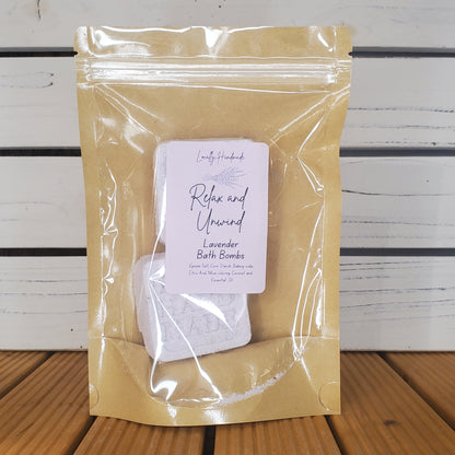 Relax and Unwind – Lavender Bath Bombs (2pk) Bath Additives Locally Handmade Salem NH