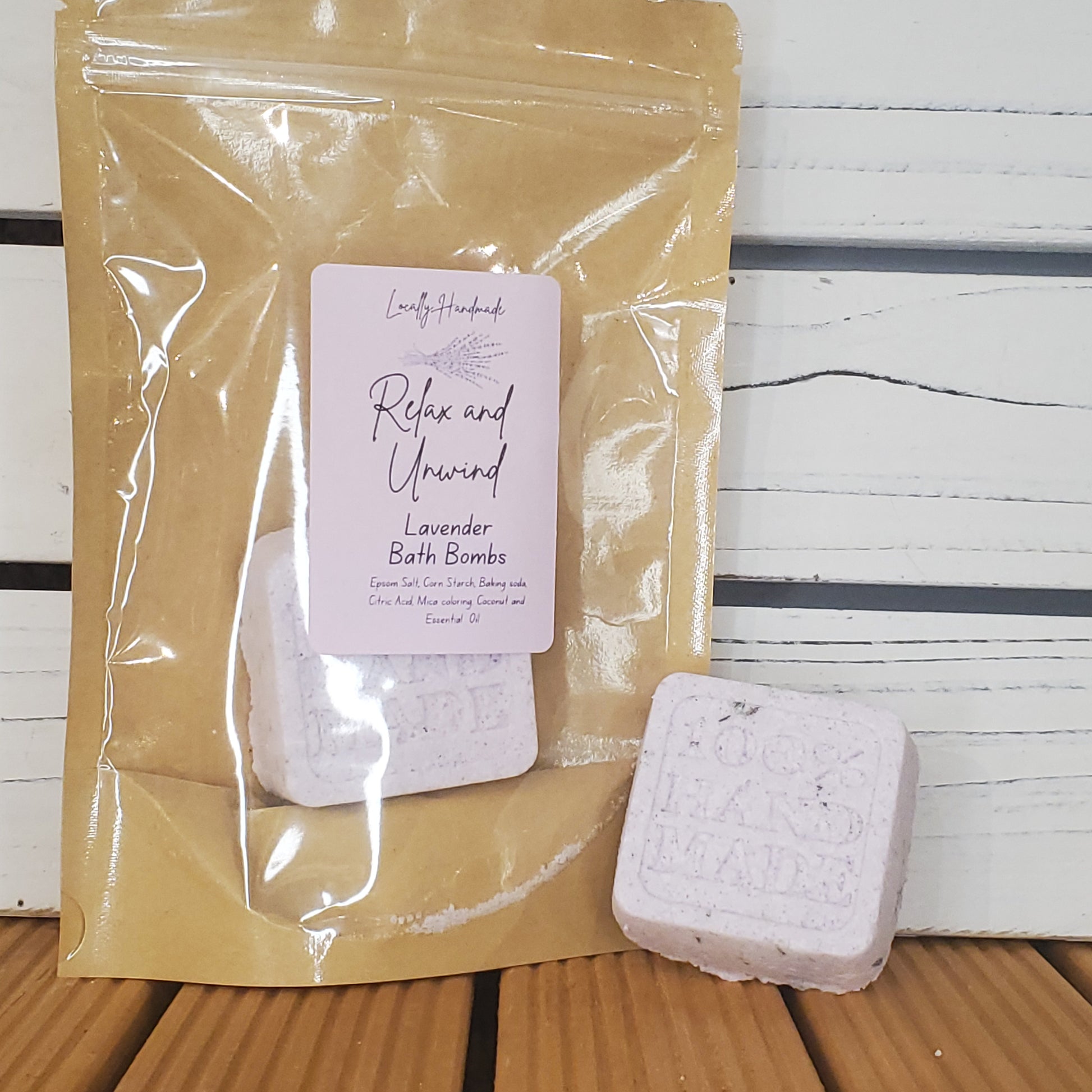 Relax and Unwind – Lavender Bath Bombs (2pk) Bath Additives Locally Handmade Salem NH